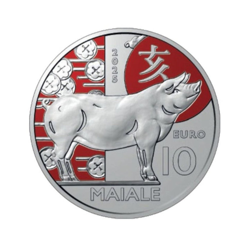 2025 Chinese Lunar Calendar "Pig" 10€ - San Marino